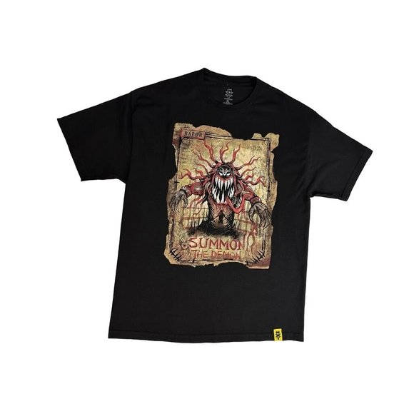 FINN BALOR T Shirt Summon the Demon NXT Wrestling Graphic Tee Black Mens XL - Picture 1 of 6